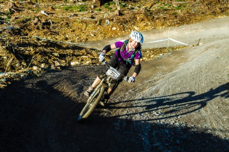Cat Hart at Penmachno Enduro. Photo: SC Ross Media